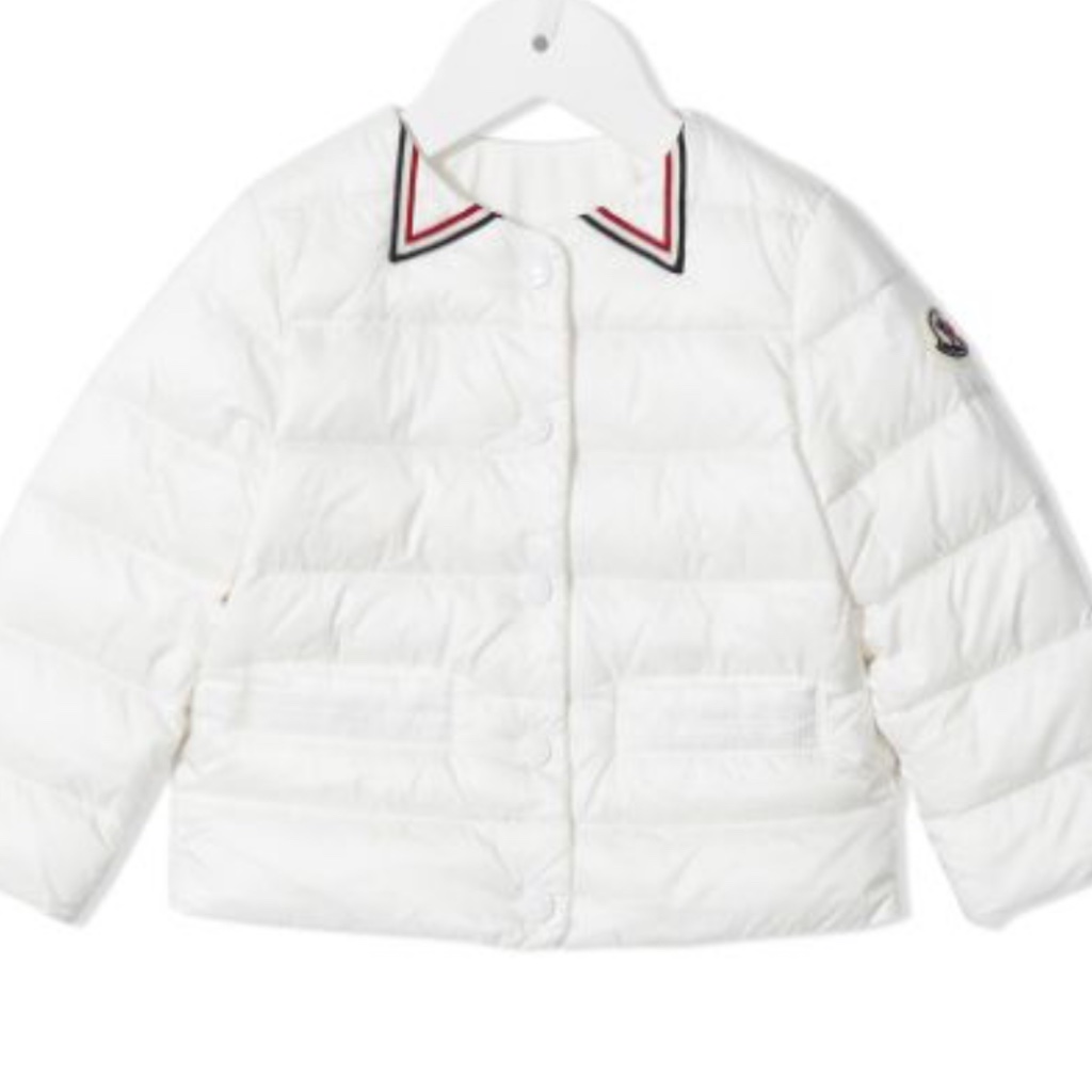 Moncler Enfant Down Jacket In White - Size 3